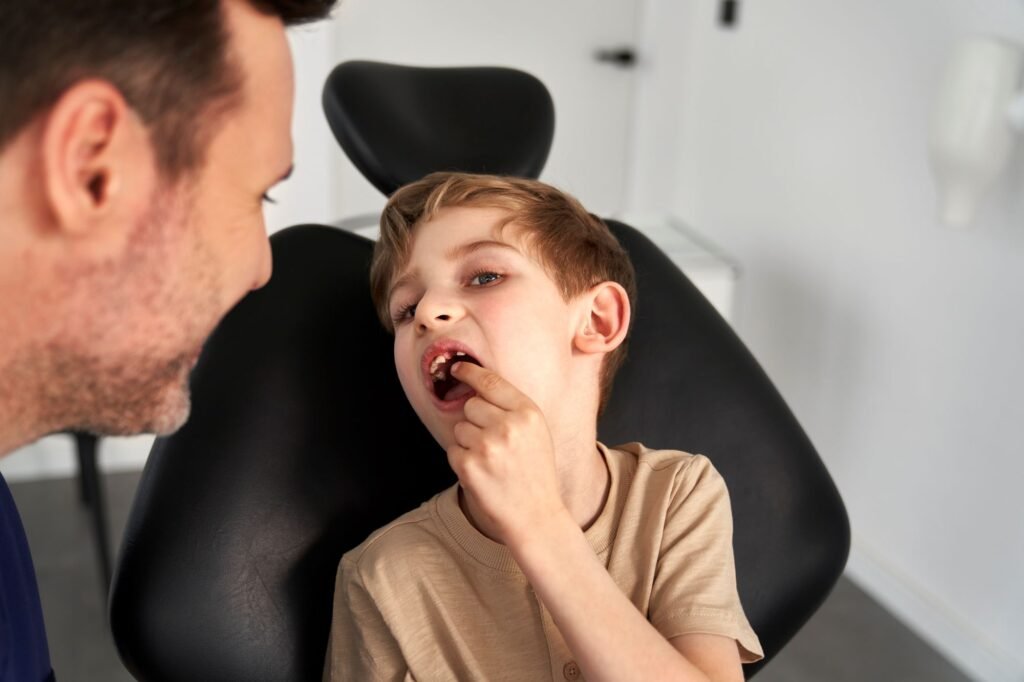 golpe en los dientes